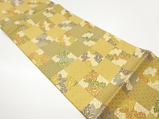 JAPANESE FUKURO OBI / WOVEN CHECKERED